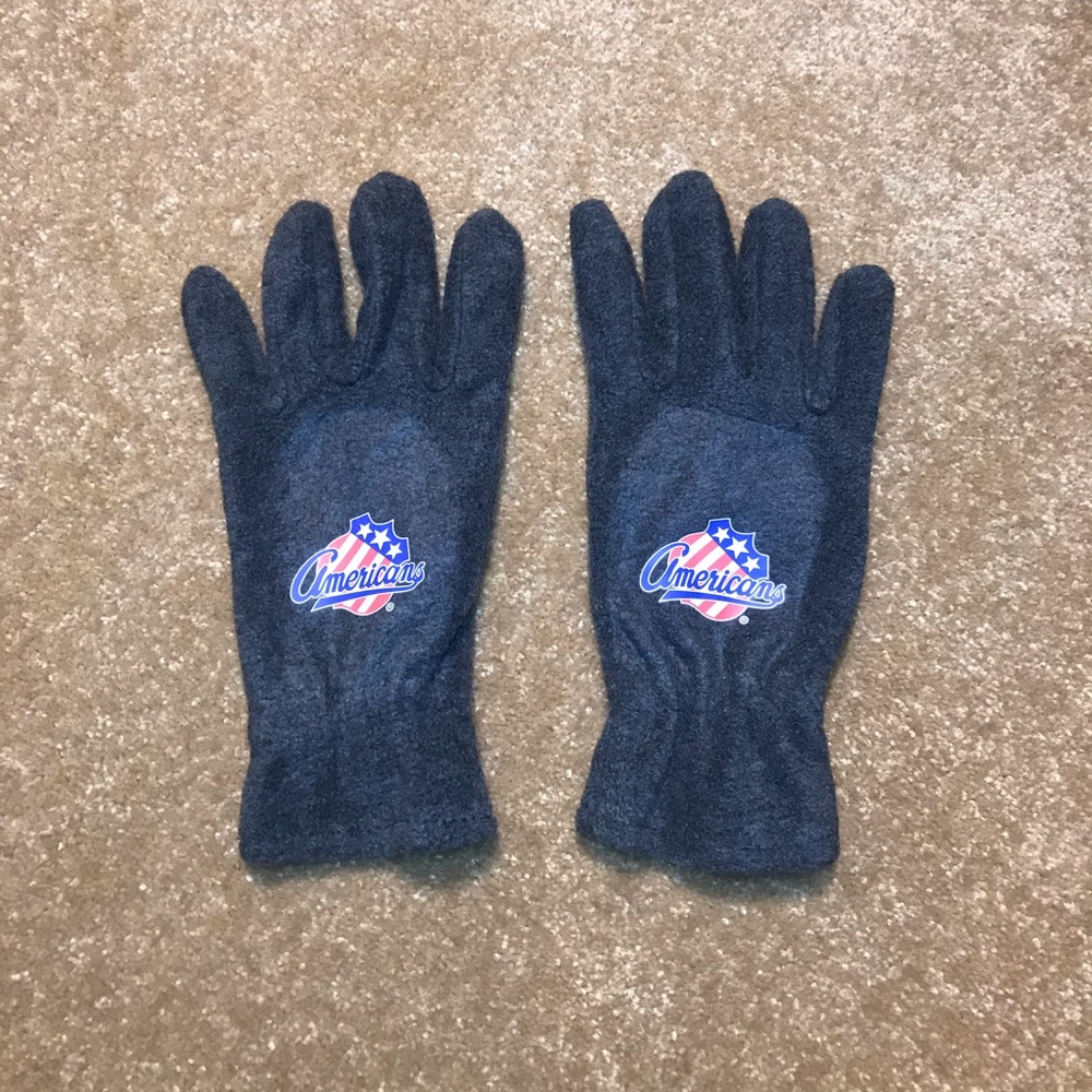 AHL Rochester Americans Amerks Grey Winter Gloves